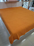 İPEKSİ HAVUZLU PİKE ÇİFT KİŞİLİK 220X240CM TURUNCU 8696474231655