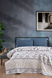 ETEHOMETEX ÇİFT KİŞİLİK BASKILI PAMUK PİKE ANATOLİA MAVİ 8696474231843