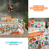 ETEHOMETEX ÇİFT KİŞİLİK BASKILI PAMUK PİKE KARNAVAL  8696474231845