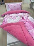 ETE HOMETEX TEK KİŞİLİK LÜX WELSOFT YORGAN PRENSES PEMBE 155X215CM 8696474231856