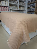 ETEHOMETEX PONPONLU PAMUK PİKE ÇİFT KİŞİLİK 220X240CM BEJ 8696474231902