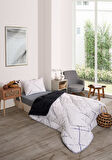 ETE HOMETEX TEK KİŞİLİK LÜX WELSOFT YORGAN SETİ YANSIMA ANTRASİT 155X215CM 8696474231956