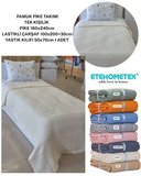 ETEHOMETEX HAVUZLU PİKE TAKIMI %100 PAMUK TEK KİŞİLİK KREM 8696474232109