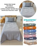 ETEHOMETEX HAVUZLU PİKE TAKIMI %100 PAMUK TEK KİŞİLİK GRİ 8696474232110