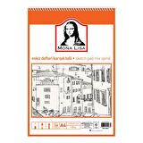 Mona Lisa Eskiz Defteri Karışık Telli A4 50 Yaprak Kod: MN03-4