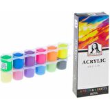 Monalisa Akrilik Boya 12 Renk 22ML Neon Pastel Renkler ML124 6758