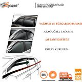 Space Cam Rüzgarlığı 1.2mm Nissan/Qashqai 2008 4'lü Set / CARU355