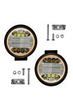 Yuvarlak Kırmızı Angelli Sis Lambası 12-24v / Lass311