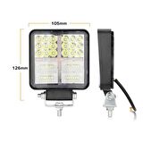 Kare flaşlı sis lambası 12-24V / LASS313