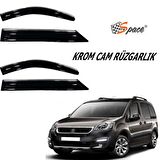 Peugeot Partner Tepe Krom cam rüzgarlığı 1.2mm  2010-2015 2'li / CARU462