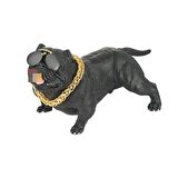 Torpido Üstü Simülasyon Pitbull Köpek Dekorasyon -siyah / ICSE11