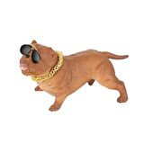 Torpido Üstü Simülasyon Pitbull Köpek Dekorasyon-kahverengi / ICSE13