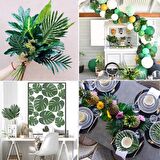 Yapay Çiçek Monstera Deve Tabanı Yaprağı Yapay Yaprak