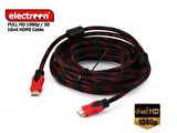 electroon 10Metre Örgülü HDMI Kablo v1.4 Full HD