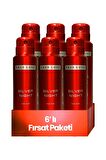 Free Love Silver Pudrasız Erkek Sprey Deodorant 150 ml x 6