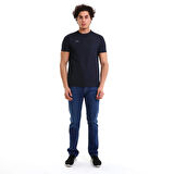 Raru Erkek Basic T-Shirt TRES LACİVERT