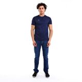 Raru Erkek Basic T-Shirt TRES LACİVERT