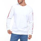 Raru Erkek Sweatshirt LORIN BEYAZ