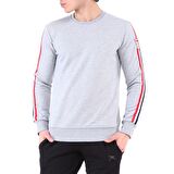 Raru Erkek Sweatshirt LORIN GRİ MELANJ