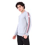 Raru Erkek Sweatshirt LORIN GRİ MELANJ