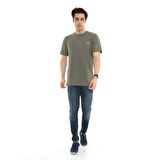 Raru Erkek %100 Pamuk T-Shirt GRAVIS HAKİ