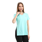 Raru Kadın %100 Pamuk V Yaka T-Shirt FRAGUM MİNT