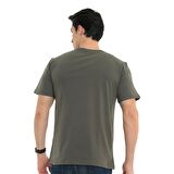 Raru Erkek %100 Pamuk T-Shirt GRAVIS HAKİ