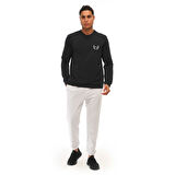 SPQR Pamuklu Bisiklet Yaka Basic Sweatshirt SATURN LACİVERT