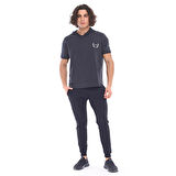 SPQR Pamuklu Kısa Kollu Sweatshirt NEPTUNE LACİVERT