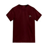 Raru Erkek %100 Pamuk T-Shirt AGNITIO BORDO
