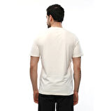 Raru Erkek %100 Pamuk T-Shirt AGNITIO EKRU