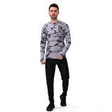SPQR Uzun Kollu T-Shirt EVOCO GRİ