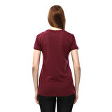 Raru Kadın %100 Pamuk T-Shirt MULIER BORDO