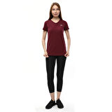 Raru Kadın %100 Pamuk T-Shirt MULIER BORDO