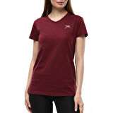 Raru Kadın %100 Pamuk T-Shirt MULIER BORDO