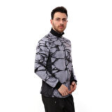 SPQR Baskılı Fermuarlı Sweatshirt AQUILUS GRİ