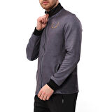 SPQR Baskılı Fermuarlı Sweatshirt MEDUSA GRİ