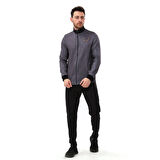 SPQR Baskılı Fermuarlı Sweatshirt MEDUSA GRİ