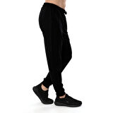 Raru Erkek Ribanalı Sweat Pantolon SENTUS SİYAH