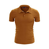 %100 Pamuk Polo T-Shirt IMPERO KAHVERENGİ