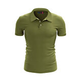 %100 Pamuk Polo T-Shirt IMPERO YEŞİL