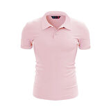 %100 Pamuk Polo T-Shirt IMPERO PEMBE