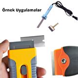 10lu Oca Tutkal Temizleme Aparatı İçin Yedek Uç Bıçak 3.9cmx1.9cm