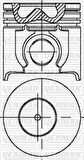 Ford Motor Piston Segman (93,67mm) / (std) Transıt T15 Turbo 2,5di Tc 100ps 97>00 - Yenmak 31-04252-000