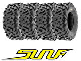 SunF Set 19x7-8 ve 18x9.5-8 A051 Power II 6 Kat Atv Ön Arka Takım Lastik