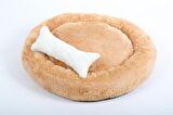 Cookie Pet Sherpa Üstü Açık 60 cm Hardal Küçük - Orta Irk Köpek Yatağı