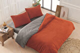 Merinos Eternity Fitilli 4 Parça Çift Kişilik Nevresim Takımı 200x220 Kiremit