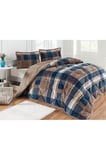 MERİNOS COMFORTER SET ÇİFTKİŞİLİK RİDA İNDİGO