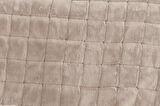 Merinos Luxe 3 Parça Çift Kişilik Yatak Örtüsü Seti Kutulu 230x250 Kareli Bej