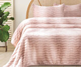 Merinos Dream Home 3 Parça Çift Kişilik Battaniye Seti Kutulu 220x240 Blush